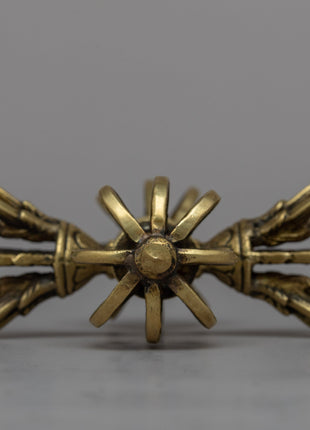 Tibetan Buddhist Vishva-Vajra | Sacred Symbol of Unyielding Strength and Spiritual Authority