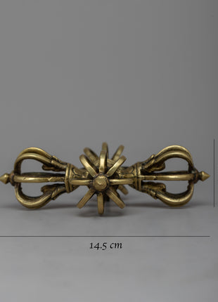 Tibetan Buddhist Vishva-Vajra | Sacred Symbol of Unyielding Strength and Spiritual Authority