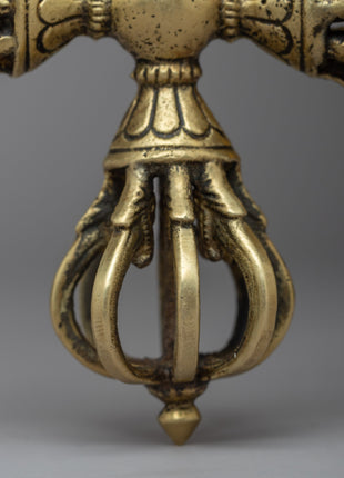 Tibetan Buddhist Vishva-Vajra | Sacred Symbol of Unyielding Strength and Spiritual Authority
