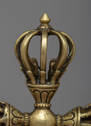 Tibetan Buddhist Vishva-Vajra | Sacred Symbol of Unyielding Strength and Spiritual Authority