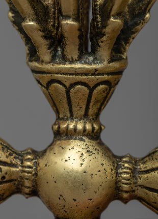 Tibetan Buddhist Vishva-Vajra | Sacred Symbol of Unyielding Strength and Spiritual Authority