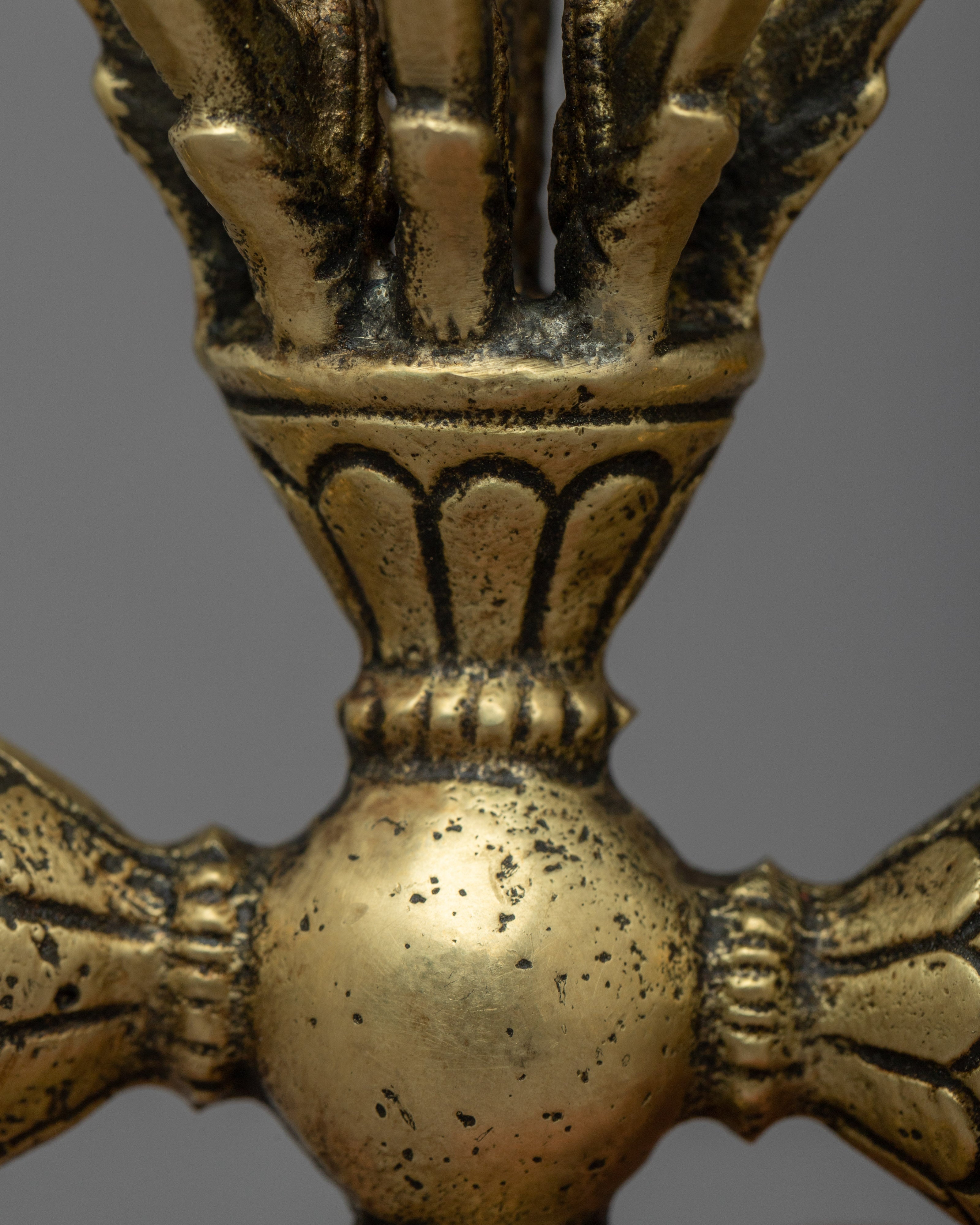 Tibetan Buddhist Vishva-Vajra | Sacred Symbol of Unyielding Strength and Spiritual Authority