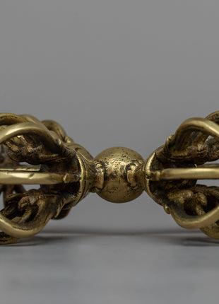 Tibetan Buddhist Vishva-Vajra | Sacred Symbol of Unyielding Strength and Spiritual Authority