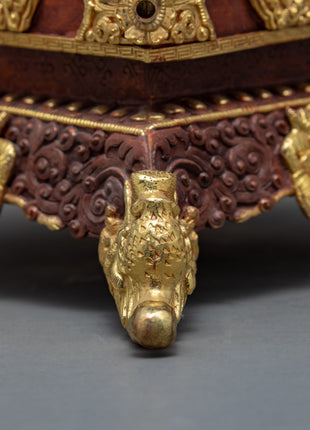 Valuable Offering Set | Copper Mandala Set | Buddhist Ritual Item