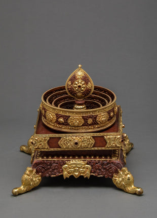 Valuable Offering Set | Copper Mandala Set | Buddhist Ritual Item