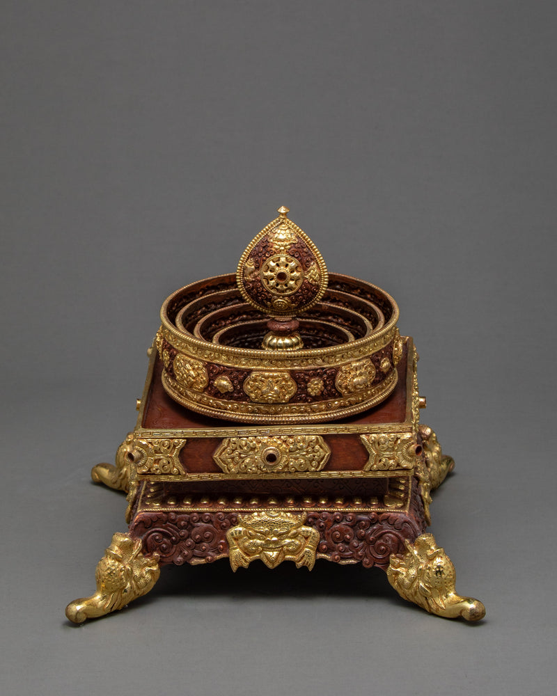 Valuable Offering Set | Copper Mandala Set | Buddhist Ritual Item