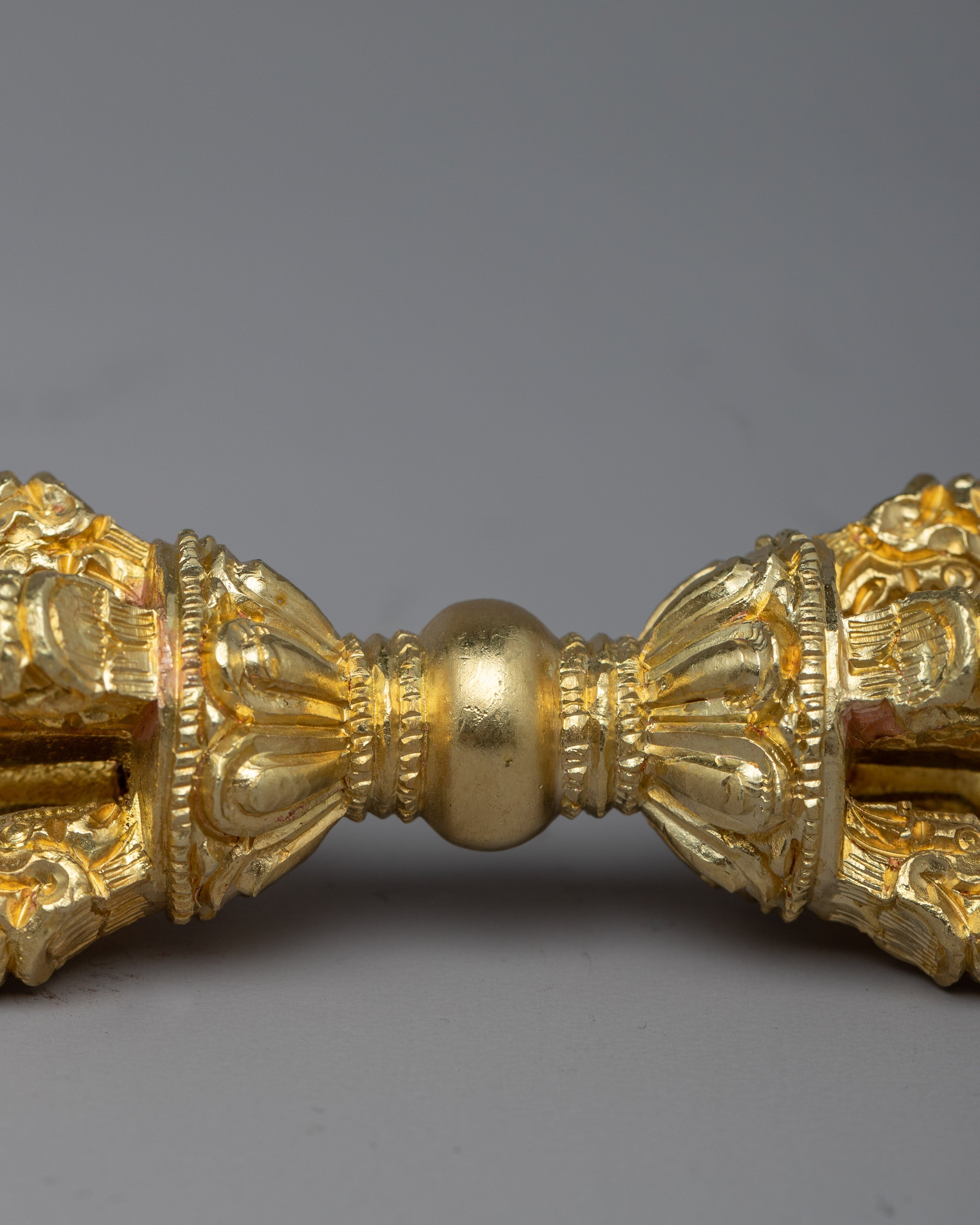 Tibetan Vajra and Bell Set | 24K Gold Plated Handles on Copper Body