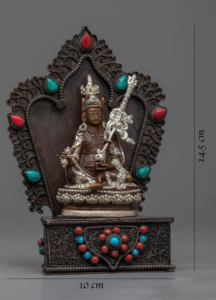 Guru Rinpoche Buddha Mini Statue | Machine Made Buddhist Sculpture