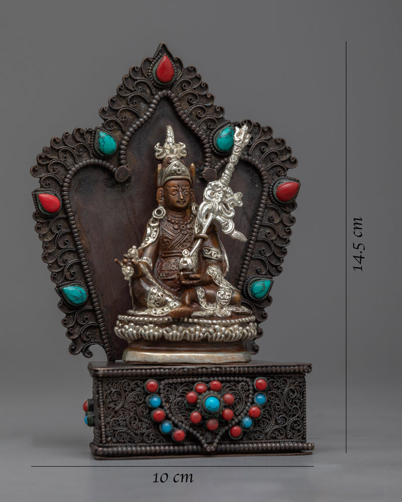 Guru Rinpoche Buddha Mini Statue | Machine Made Buddhist Sculpture
