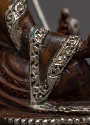 Guru Rinpoche Buddha Mini Statue | Machine Made Buddhist Sculpture