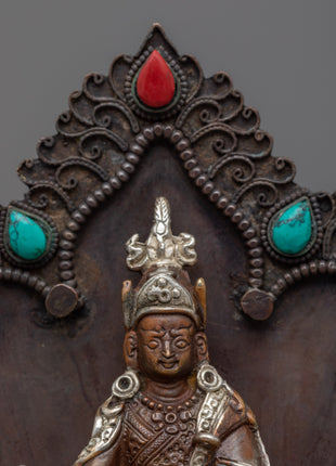 Guru Rinpoche Buddha Mini Statue | Machine Made Buddhist Sculpture
