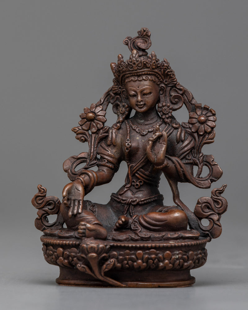 Goddess Green Tara Statue | Machine made for Spiritual Home Décor and Meditation Altar