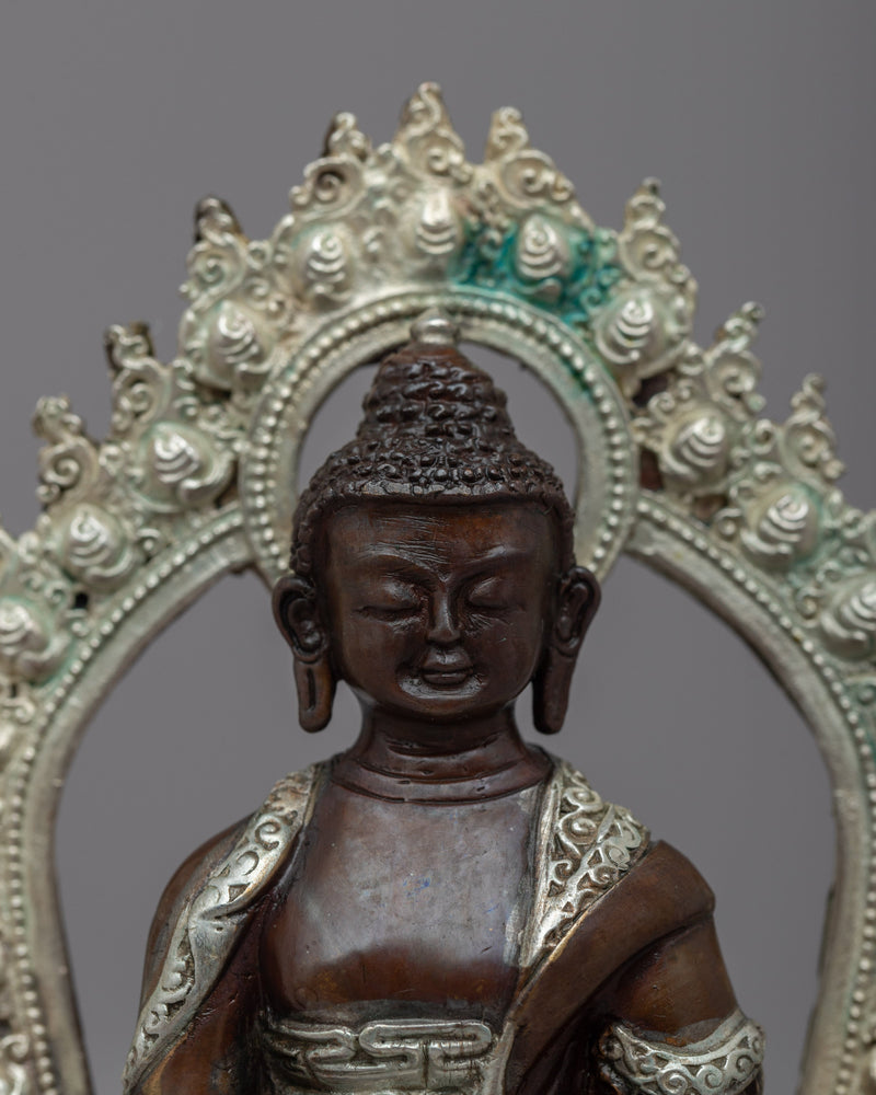 Machine-Made Shakyamuni Buddha Home Sculpture | Traditional Buddhist Art