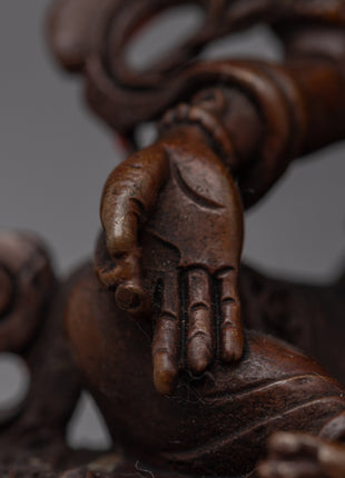 Discover Compassion with Our Small Green Tara Statue | Oxidized Copper Sculpture