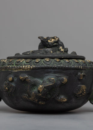 Handcrafted Brass Incense Burner | Unleash the Scented Magic of Sacred Rituals