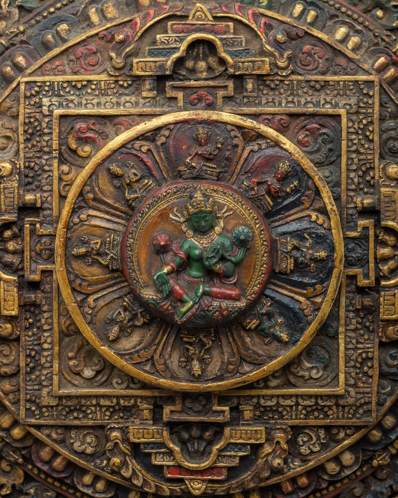 Artistic Resin Mandala with Wood Mixed | Captivating Handcrafted Mandala