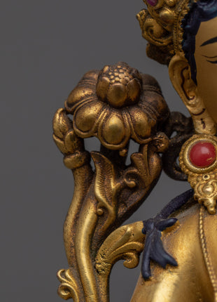 Goddess Green Tara Buddhism Statue | Machine crafted Sculpture