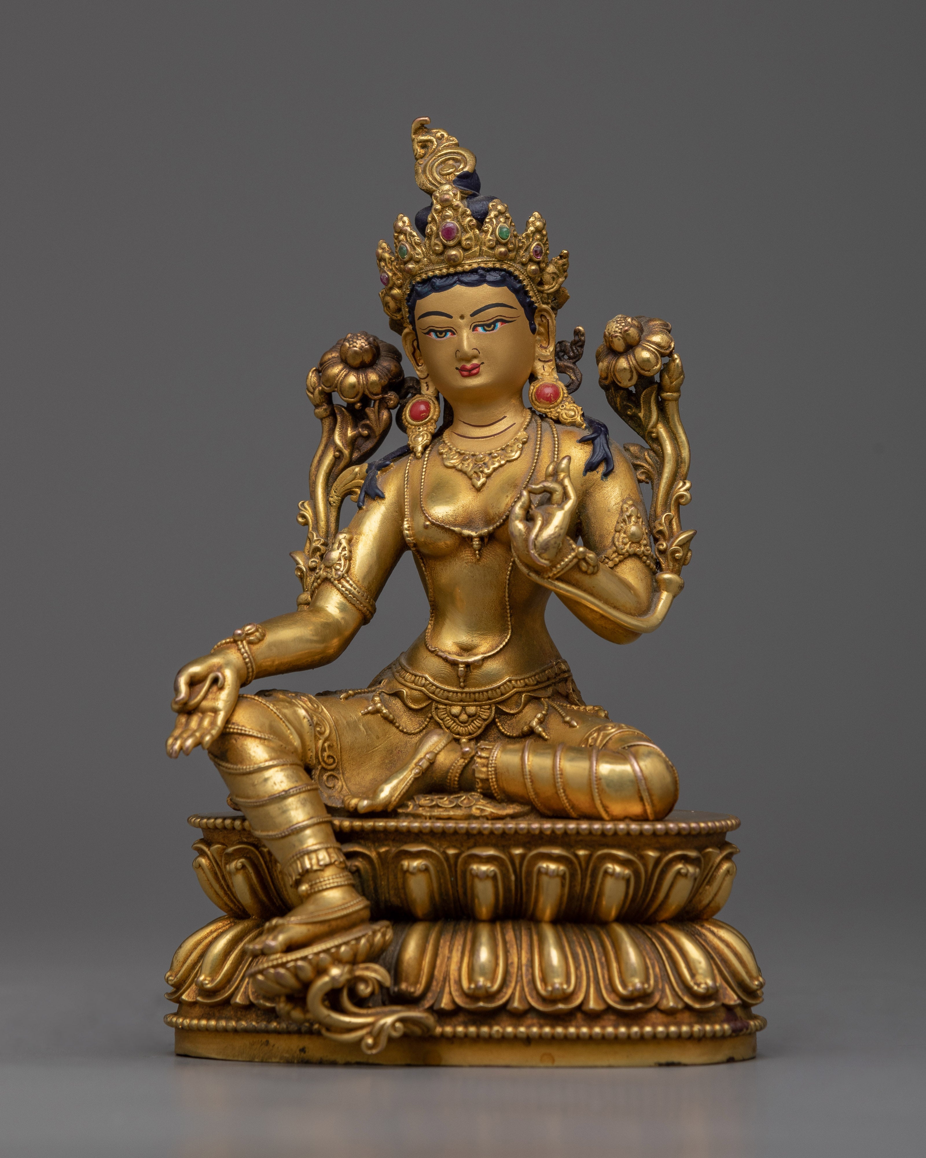 Goddess Green Tara Buddhism Statue | Machine crafted Sculpture