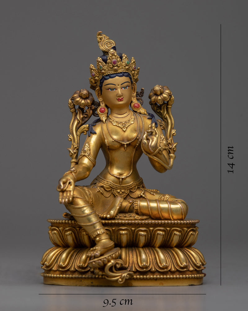 Goddess Green Tara Buddhism Statue | Machine crafted Sculpture