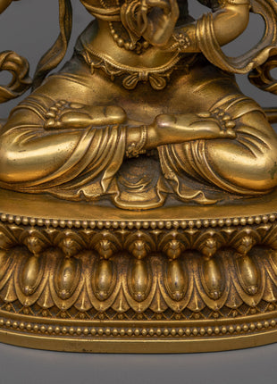 Machine Made Maha Manjushri Tibetan Statue  | A Piece of Nepalese Artistry