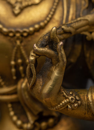 Machine Made Maha Manjushri Tibetan Statue  | A Piece of Nepalese Artistry
