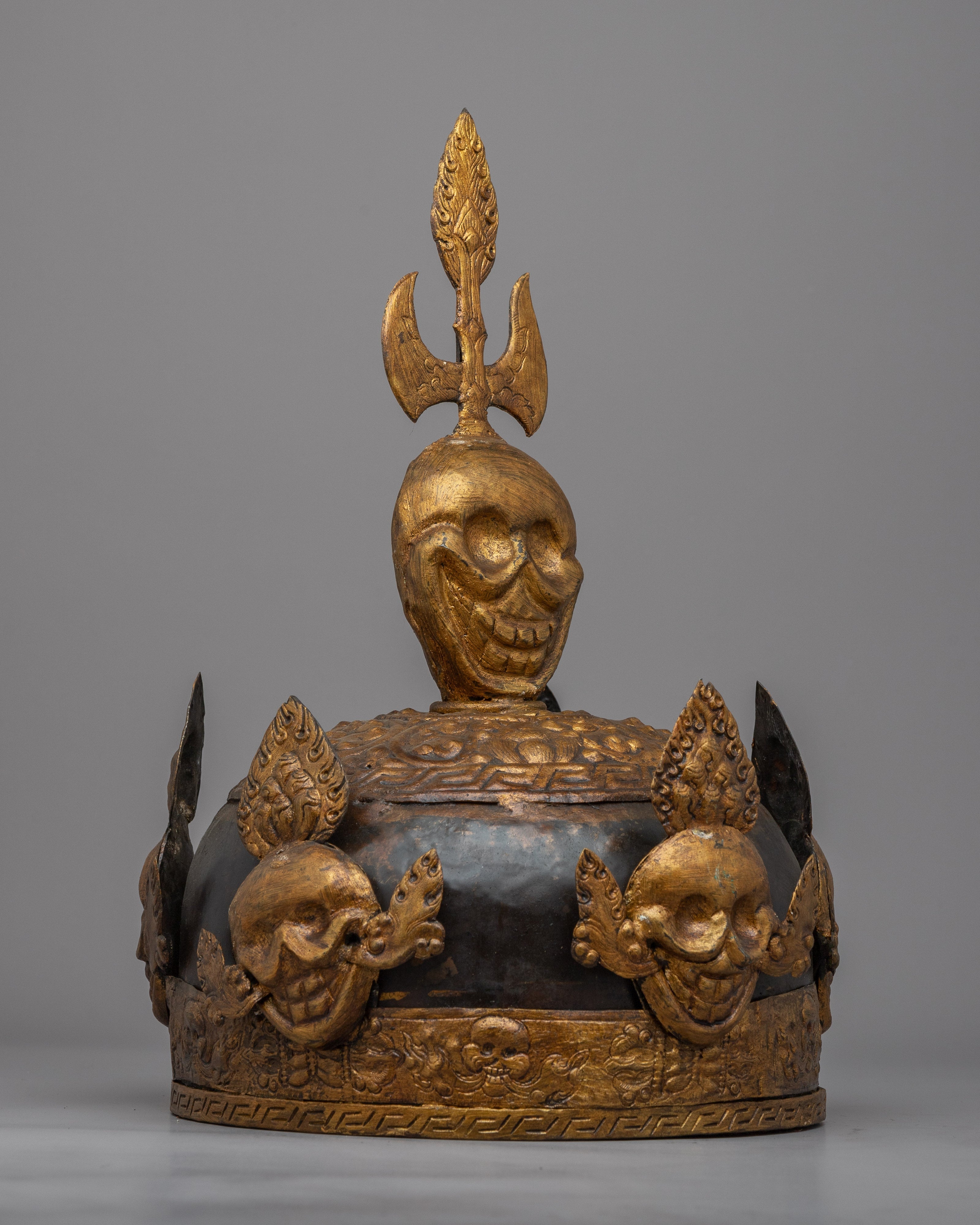 Buddhist Skull Crown | Handcrafted Himalayan Art work