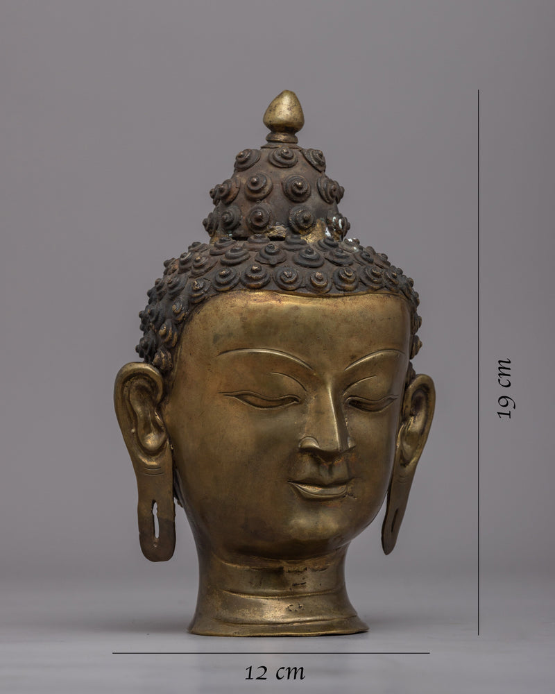 Vintage Buddha Head | Enhance Your Home with Timeless Spiritual Symbolism