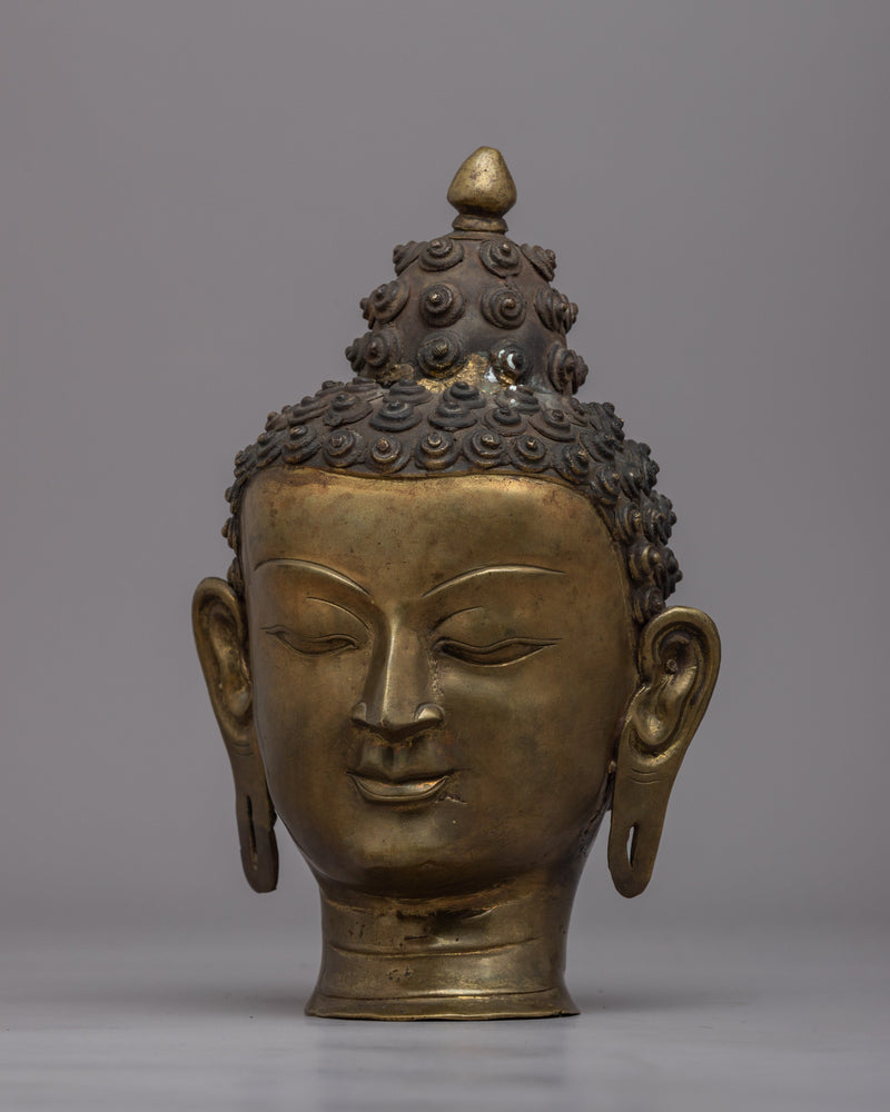 Vintage Buddha Head | Enhance Your Home with Timeless Spiritual Symbolism