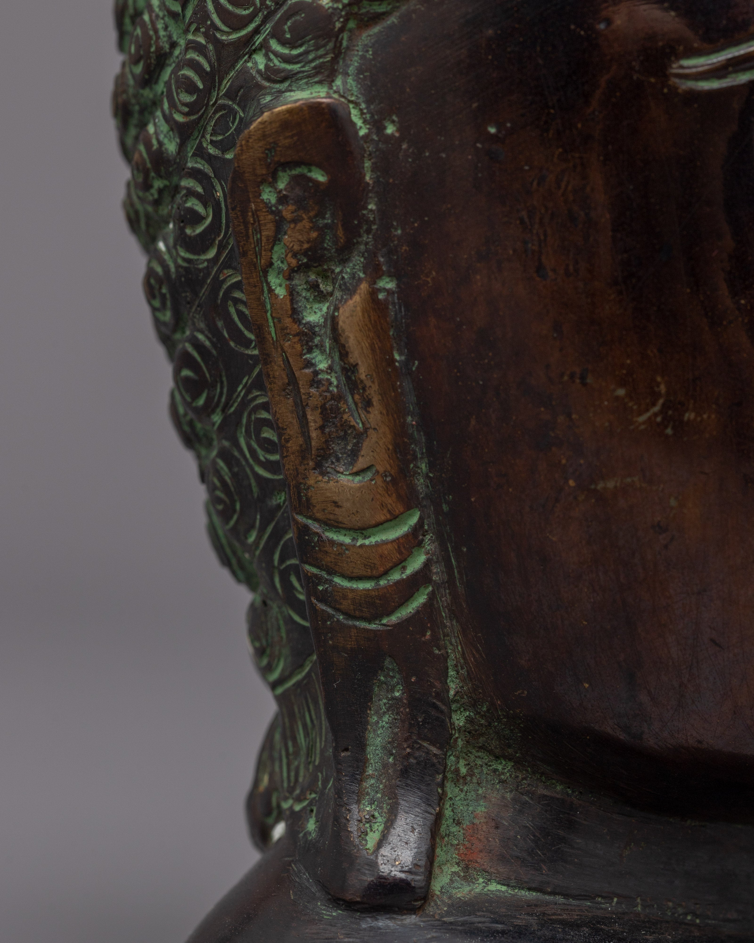 Buddha Snail Head Statue | Add a Touch of Vintage Spirit to Your Decor