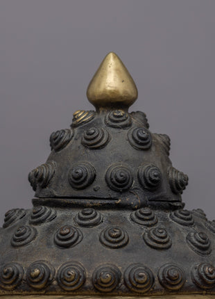 Antique Copper Buddha Head | Himalayan Art Work