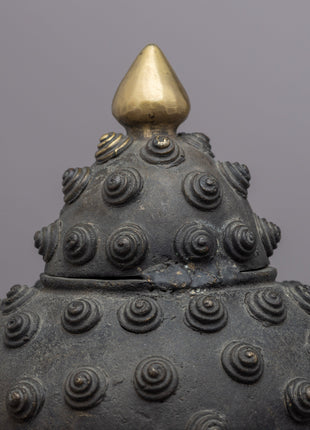 Antique Copper Buddha Head | Himalayan Art Work