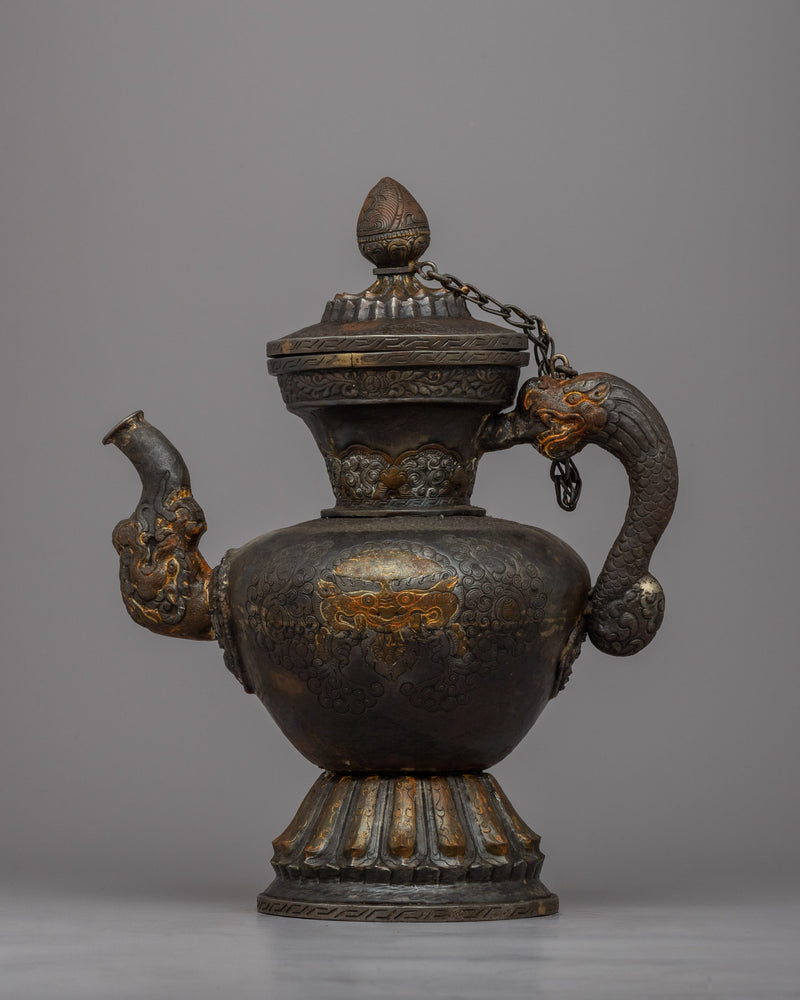 Artisan Buddhist Iron Tea Pot | Embrace the Tradition of Tea Ceremony