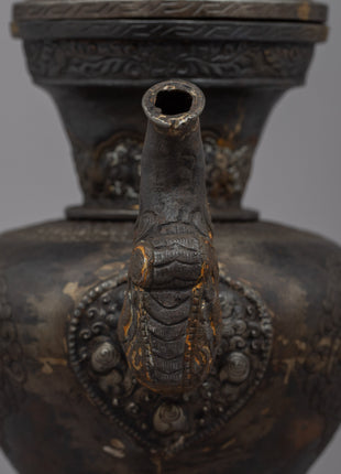 Artisan Buddhist Iron Tea Pot | Embrace the Tradition of Tea Ceremony