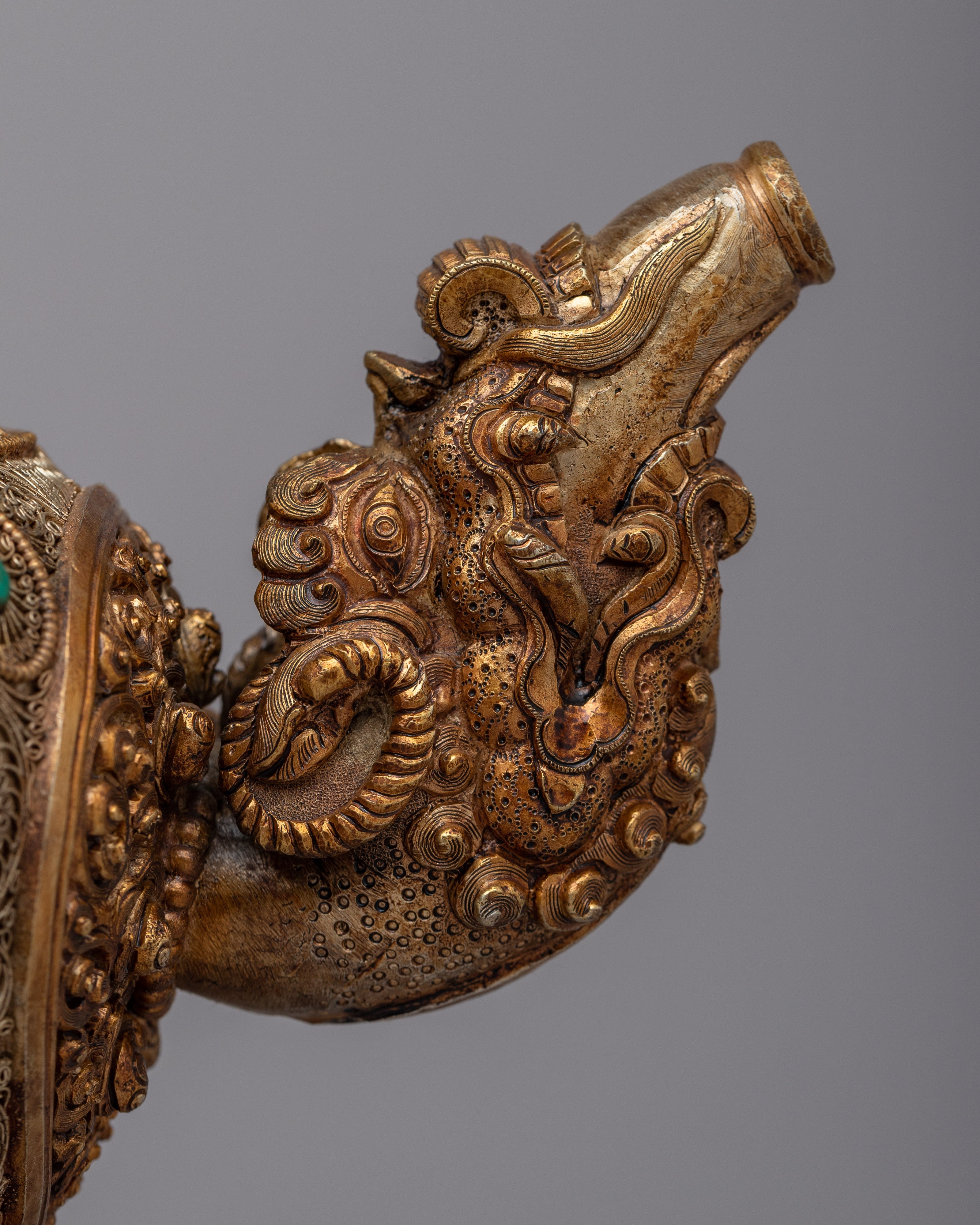 Copper Tea Pot | Embrace Tranquility through Buddhist Artwork