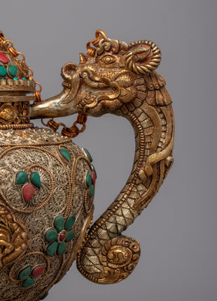 Copper Tea Pot | Embrace Tranquility through Buddhist Artwork