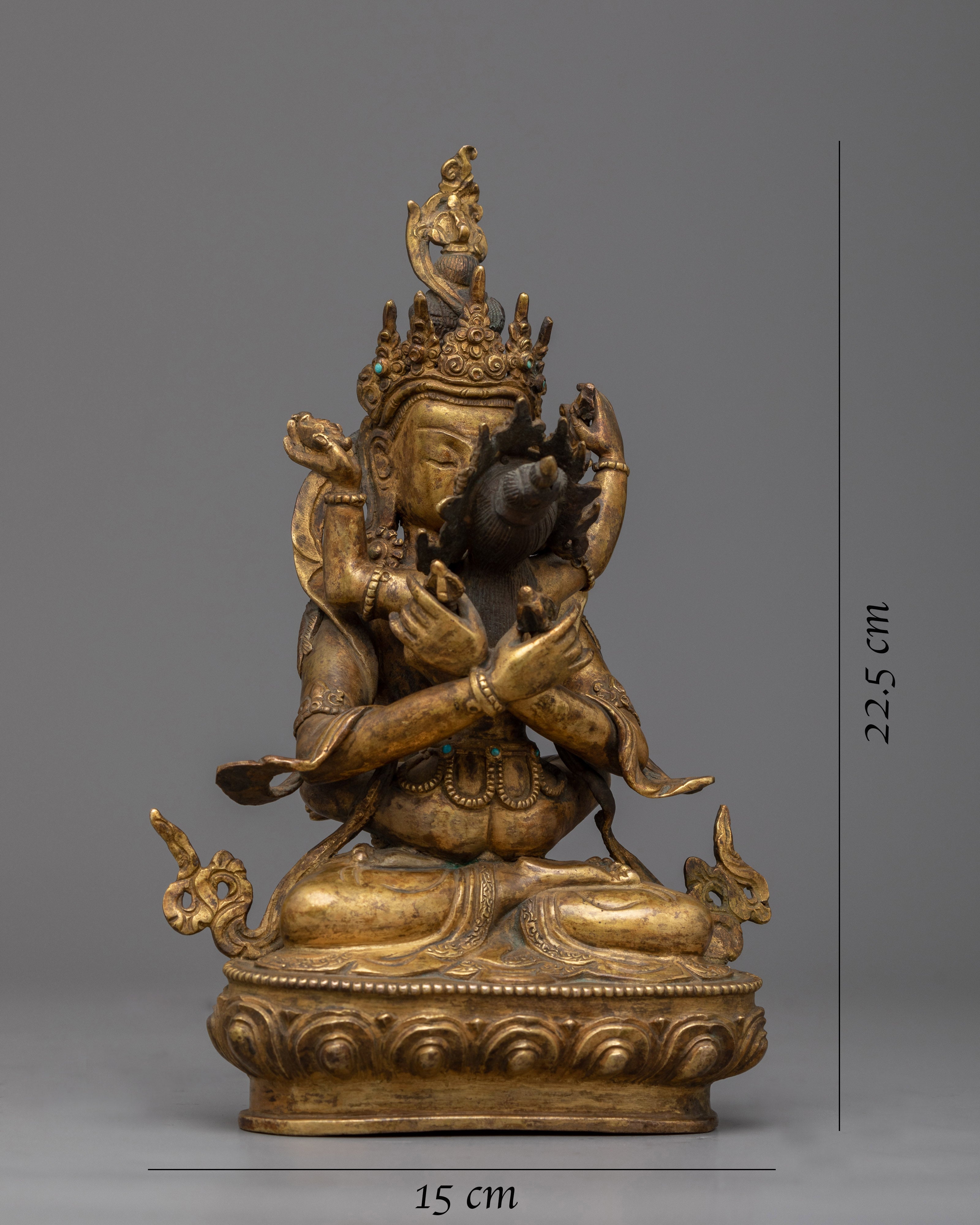 Vajradhara With Consort Statue | Unveiling the Divine Union of Deities