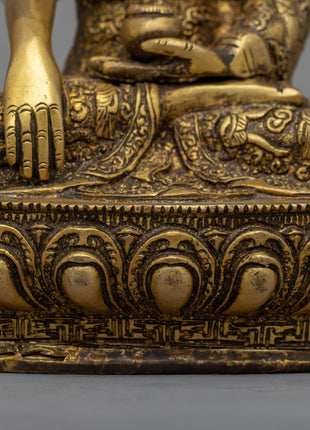 Shakyamuni Buddha Prayer Statue| Magnificent Brass Statues