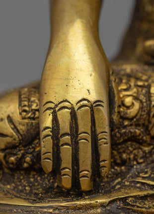 Shakyamuni Buddha Prayer Statue| Magnificent Brass Statues