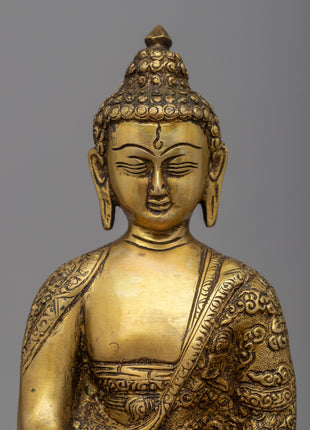 Shakyamuni Buddha Prayer Statue| Magnificent Brass Statues