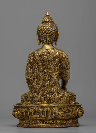 Shakyamuni Buddha Prayer Statue| Magnificent Brass Statues