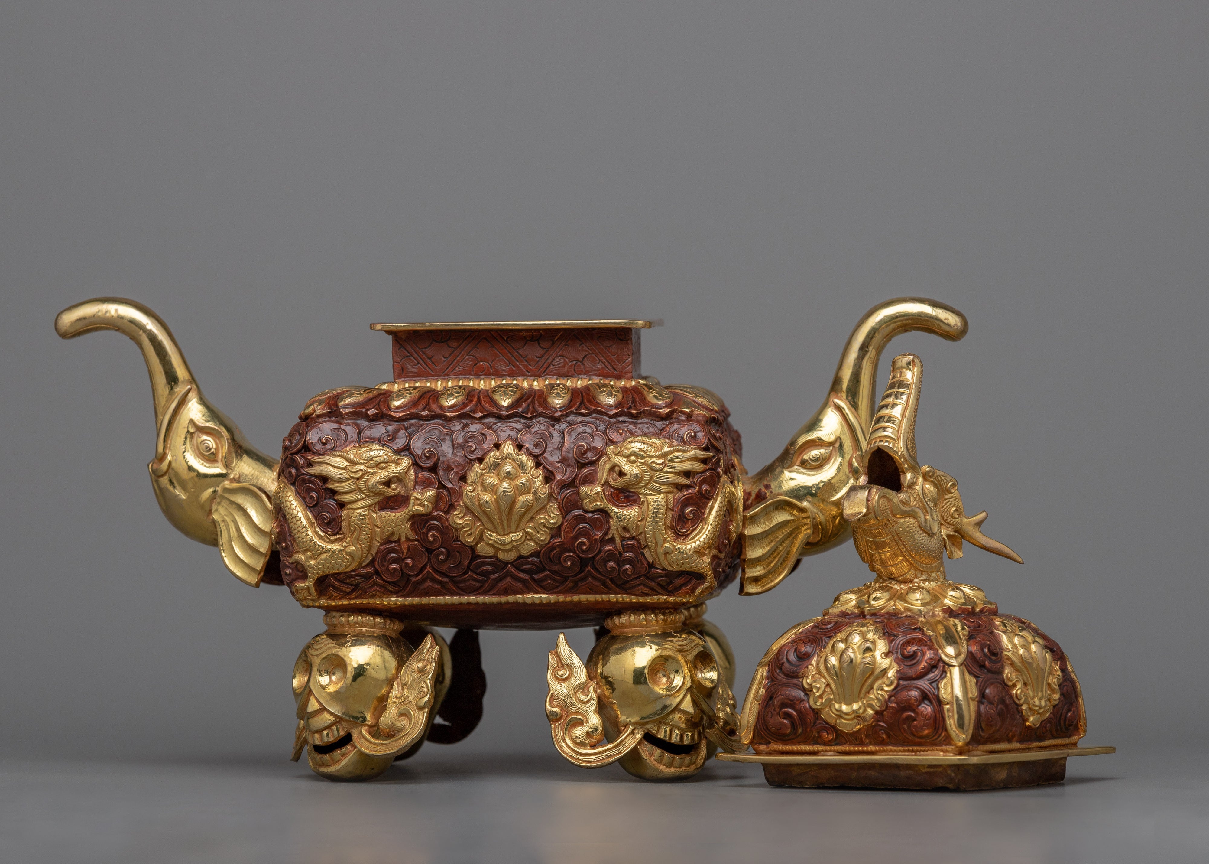 Copper Incense Burner | 24k Gold Plated for a Luxurious Experience