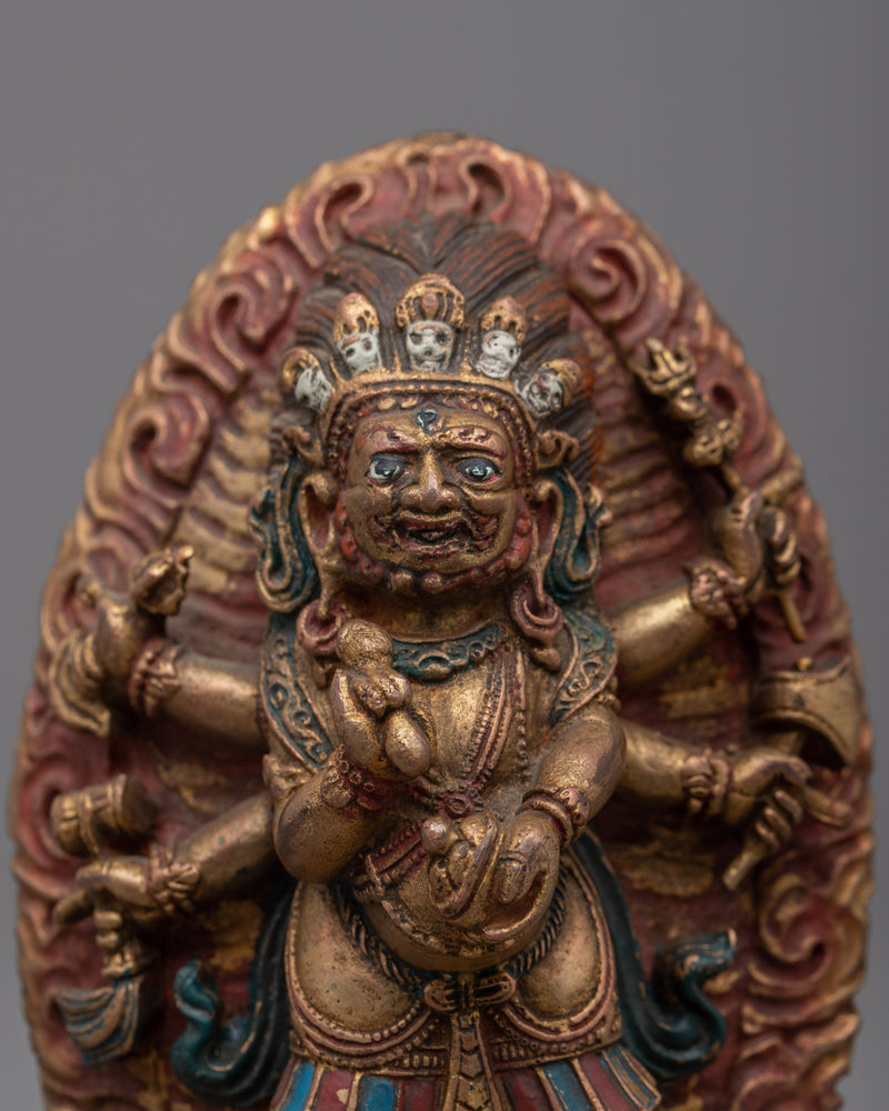 Mahakala Statue for Ritual and Meditation | The Fearsome Deity Mahakala