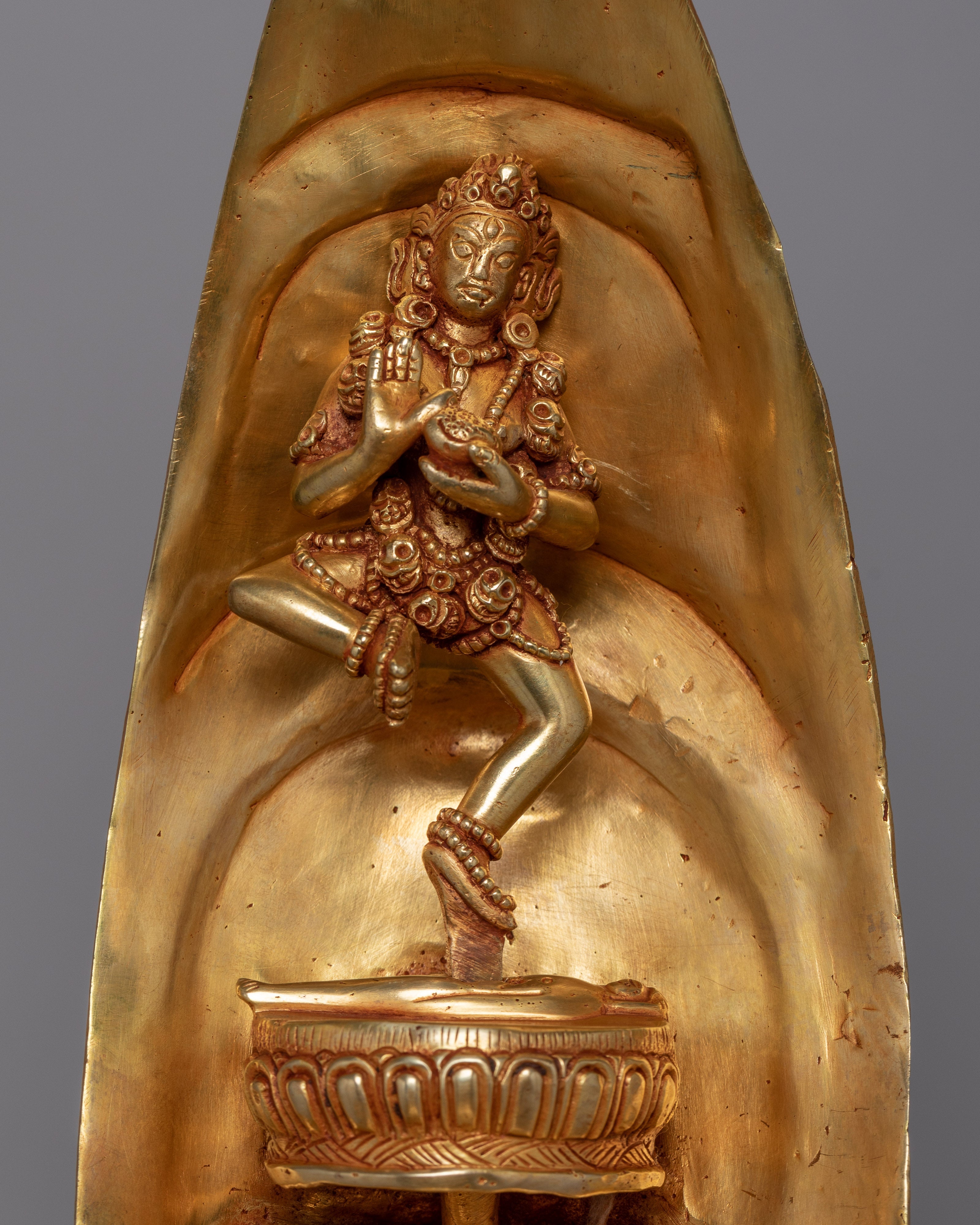 Copper Lotus with Stand | Timeless Symbol of Enlightenment