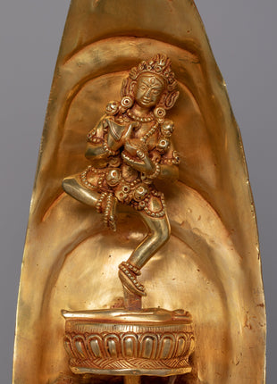 Copper Lotus with Stand | Timeless Symbol of Enlightenment