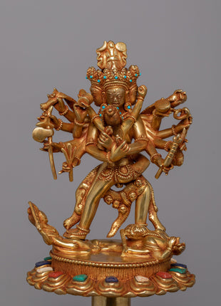 Copper Lotus with Stand | Timeless Symbol of Enlightenment