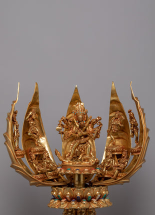 Copper Lotus with Stand | Timeless Symbol of Enlightenment