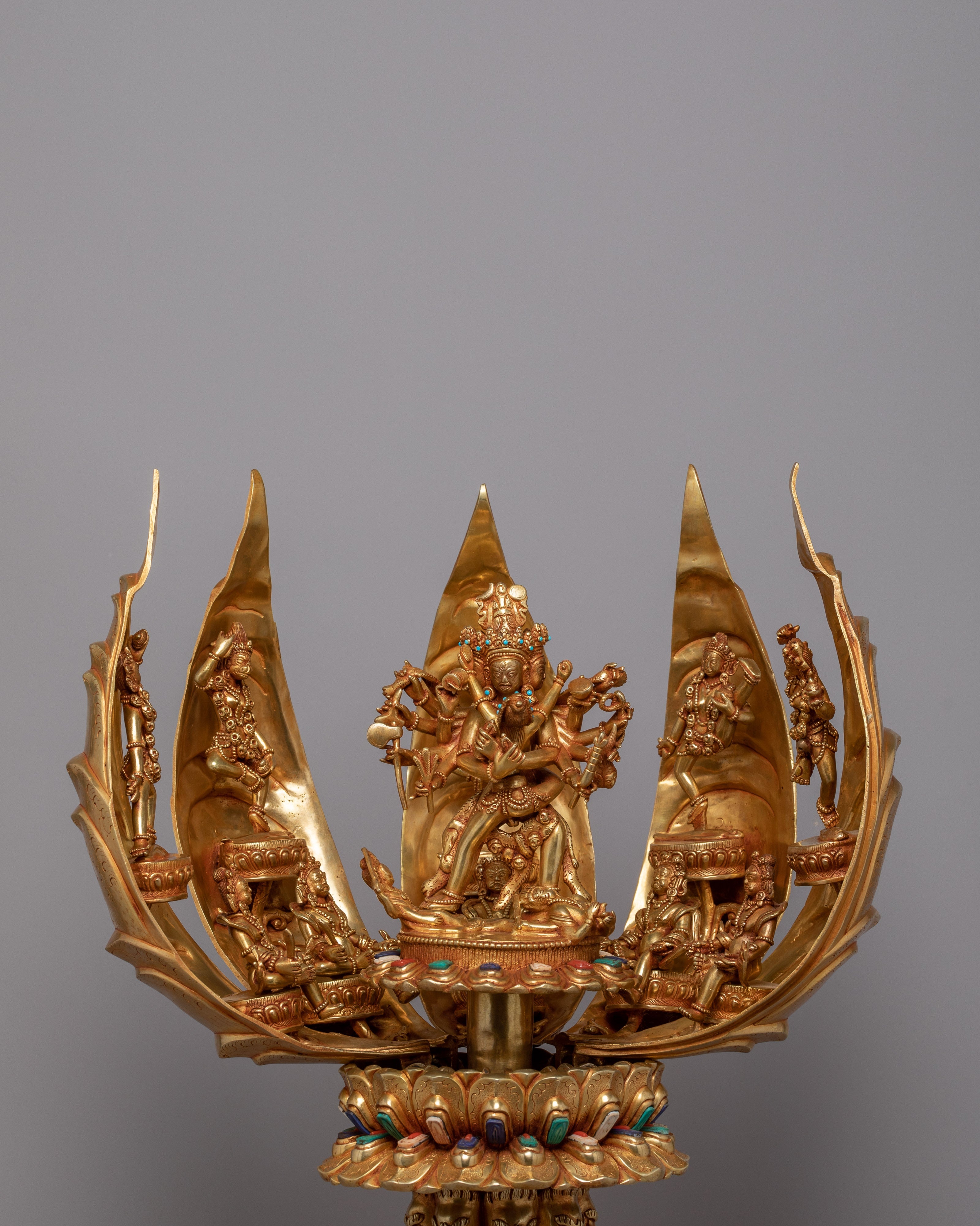 Copper Lotus with Stand | Timeless Symbol of Enlightenment