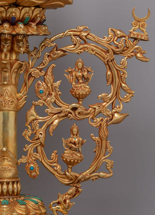 Copper Lotus with Stand | Timeless Symbol of Enlightenment