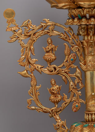 Copper Lotus with Stand | Timeless Symbol of Enlightenment