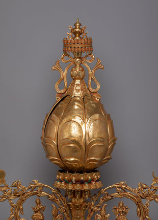 Copper Lotus with Stand | Timeless Symbol of Enlightenment